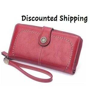 Women Ladies Leather Long Wallet Card Holder Purse Handbag Clutch RFID H…